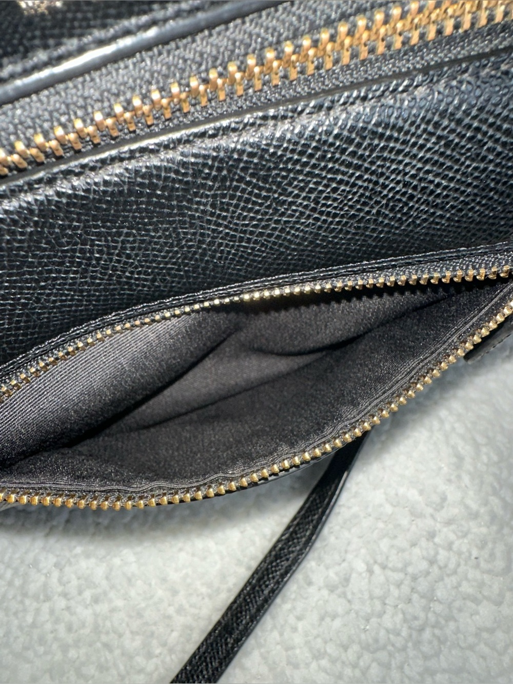 Coach Mini Bennett Crossbody Bag Black Crossgrain Leather F76629 Gold Hardware - Picture 9 of 14